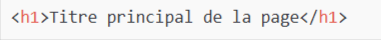 balise h1